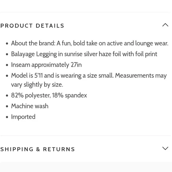 BNWT Terez Hot Pink Metallic Leggings XS - Picture 7 of 7